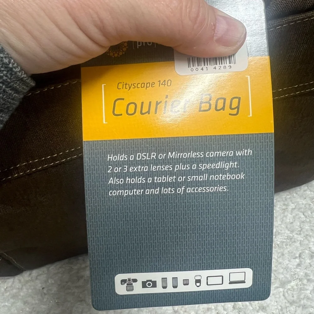 Camera Bag Promaster Cityscape 140 Courier Bag Lens BRAND NWT Hazelnut Brown